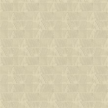 Woodcut Beige Wallpaper