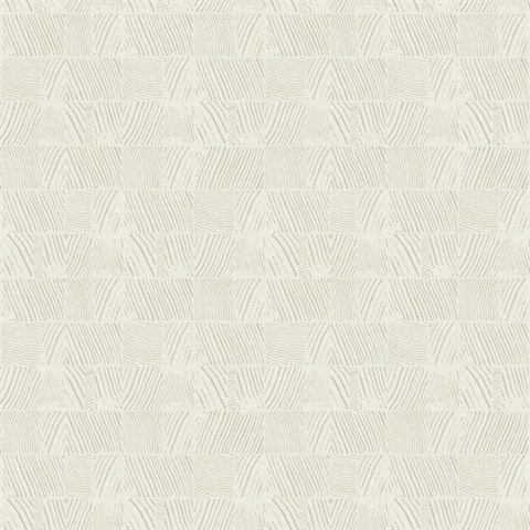 Woodcut Grey & White Wallpaper