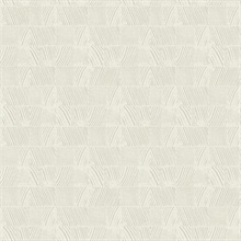 Woodcut Grey & White Wallpaper