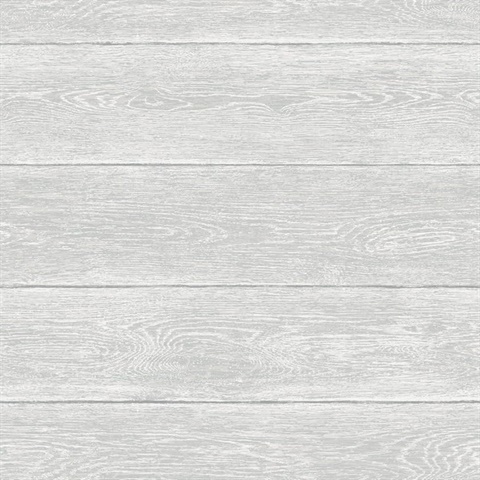 Woodgrain Wood Harbor Grey Peel and Stick Wallpaper
