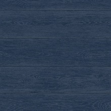 Woodgrain Wood Navy Blue Peel and Stick Wallpaper