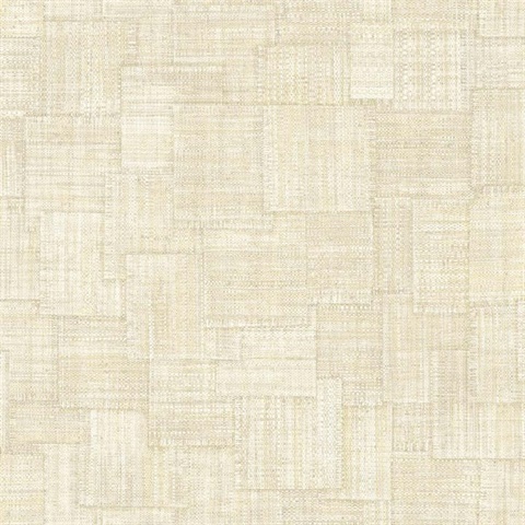 Woven Blocks 27 Macadamia Wallpaper