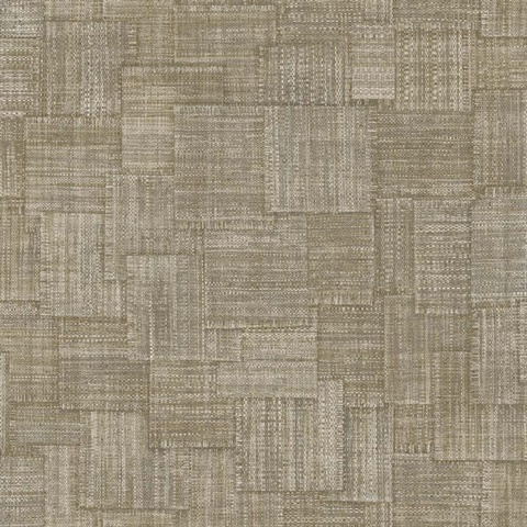 Woven Blocks 54 Coffee Type II Commercial Wallpaper
