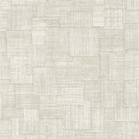 Woven Blocks 54 Oyster Type II Commercial Wallpaper