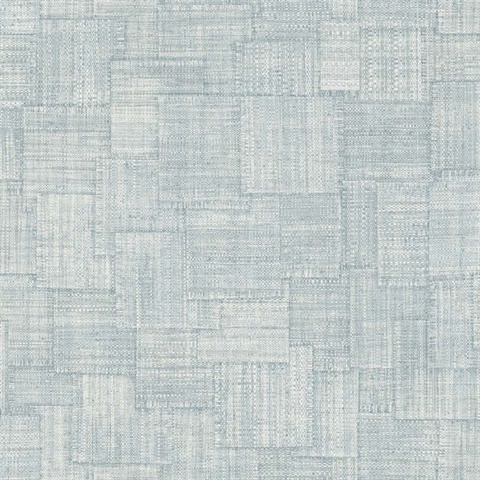 Woven Blocks 54 Sky Type II Commercial Wallpaper