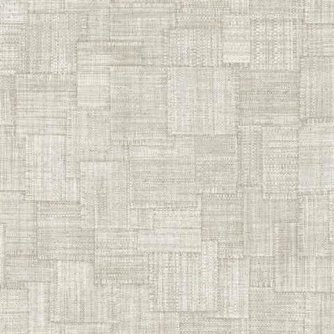 Woven Blocks 54 Smoke Type II Commercial Wallpaper