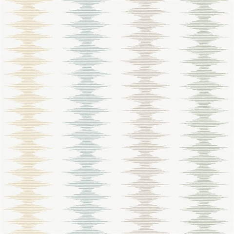 Woven Desert Coastal Mediterranean Striped Wallpaper