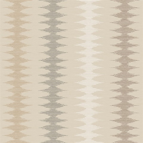 Woven Desert Mirage Mediterranean Striped Wallpaper