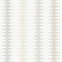 Woven Desert Sand & Fog Mediterranean Striped Wallpaper