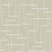 Woven Geo 54 Cane Commercial Wallpaper