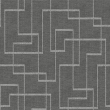 Woven Geo 54 Coal Commercial Wallpaper