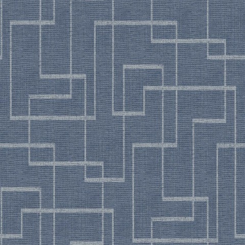 Woven Geo 54 Storm Commercial Wallpaper