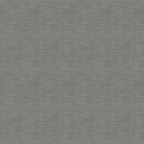 Woven Geo Plain 54 Coal Commercial Wallpaper