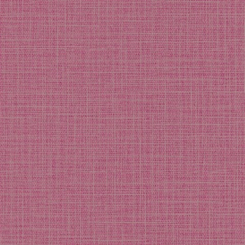 Woven Raffia 54 Boysenberry Commercial Wallpaper