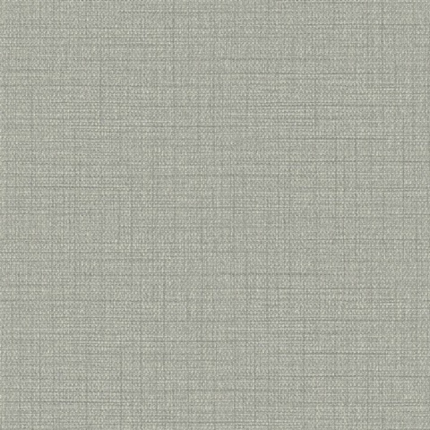 Woven Raffia 54 Harbor Grey Commercial Wallpaper