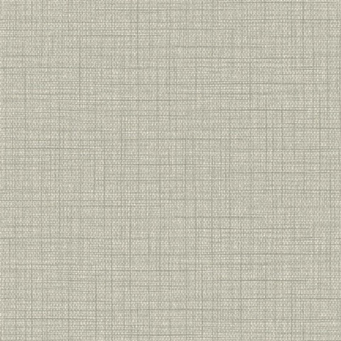 Woven Raffia 54 Light Pewter Commercial Wallpaper