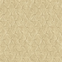 Wright Gold Textured Triangle Wallpaper