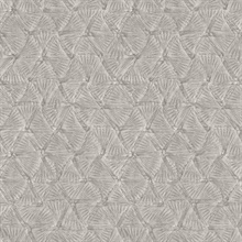 Wright Pewter Textured Triangle Wallpaper