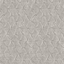 Wright Pewter Textured Triangle Wallpaper