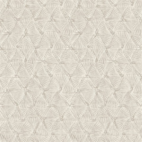 Wright Platinum Textured Triangle Wallpaper