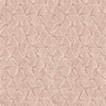 Wright Rose Gold Textured Triangle Wallpaper