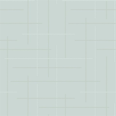 Wylie Light Blue Dotted Gridlines Wallpaper