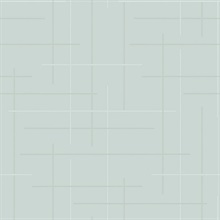 Wylie Light Blue Dotted Gridlines Wallpaper