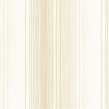 Yellow and Neutrals Random Stripe Prepasted Wallpaper