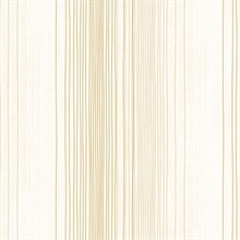 Yellow and Neutrals Random Stripe Prepasted Wallpaper