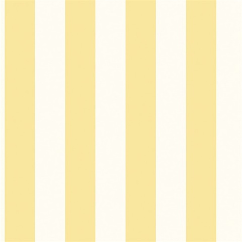 Yellow Just Kitchens Traditional Awning Stripe Wallpaper