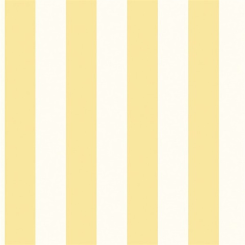 Yellow Awning Stripe Wallpaper