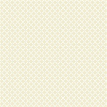 Yellow Diamond Gate Trellis Wallpaper