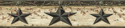 Yellow Ennis Sand Rustic Barn Star Border