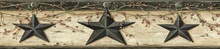 Yellow Ennis Sand Rustic Barn Star Border