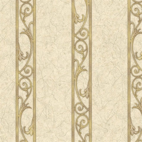 Yellow Kylan Stripe Wallpaper
