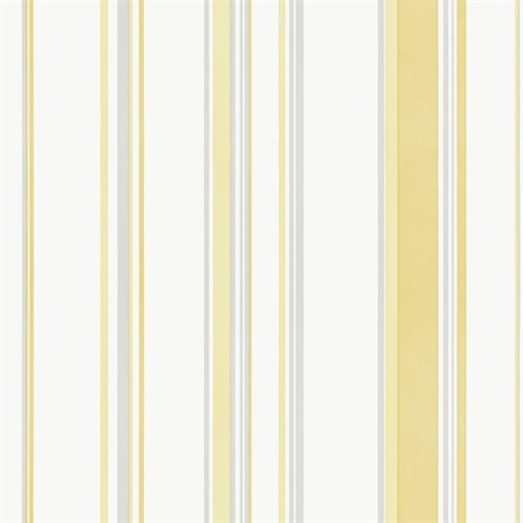 Yellow Smart 3 Stripes Casual Stripe Wallpaper