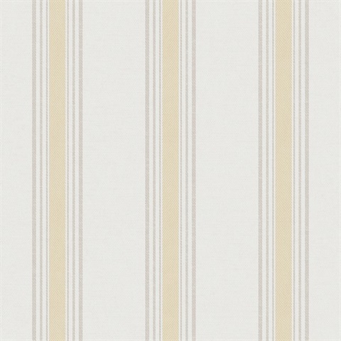 Yellow Vertical Stripes Wallpaper