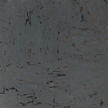 Yujin Charcoal Black Cork Wallpaper