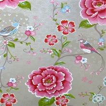 Yuma Khaki Birds & Birdcages Wallpaper