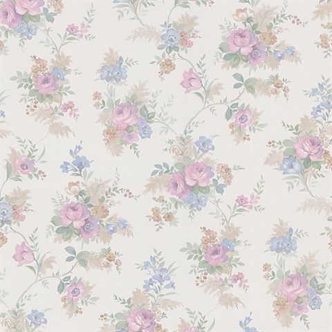 Yvette Lavender Watercolour Floral