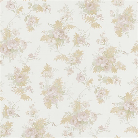 Yvette Taupe Watercolour Floral