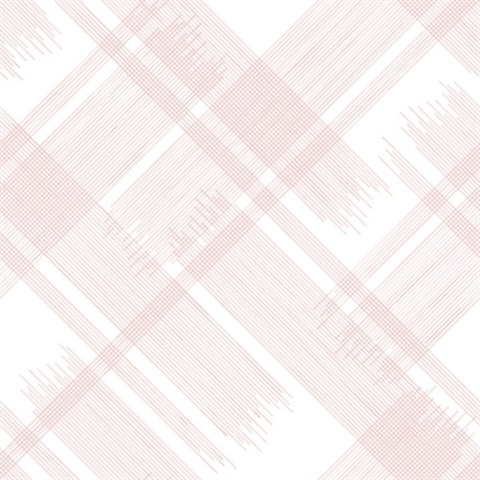 Zag Pink Diagonal Plaid Wallpaper