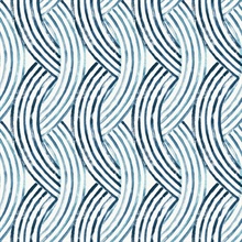 Zamora Blue Intersecting Vertical Brushstrokes Wallpaper
