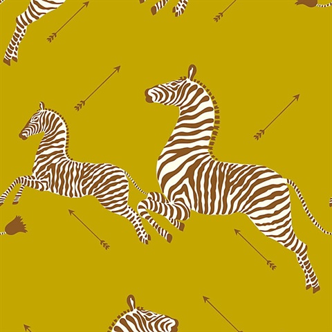 Zanzibar Gold Zebra Wallpaper