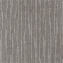 Zayne Dark Grey Organic Stripe Wallpaper