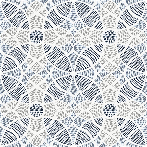 Zazen Blue Geometric