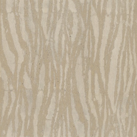 Zebra Chic Glint Metallic Stripe Wallpaper