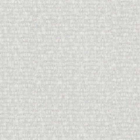 Zeke Silver Imitation Fabric Wallpaper