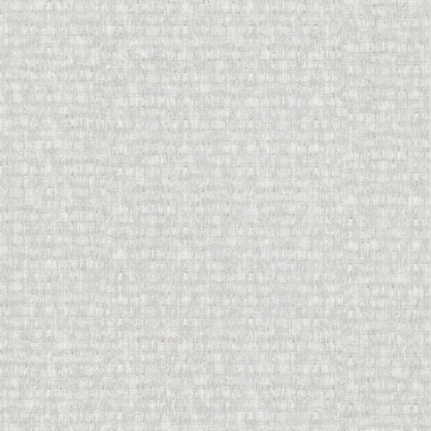 Zeke Silver Imitation Fabric Wallpaper