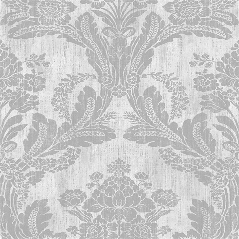 Zemi Ivory Damask Wallpaper